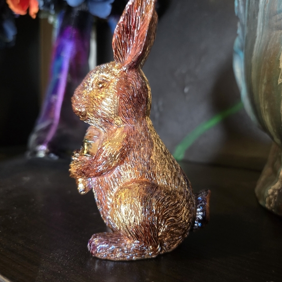 4 HANDCRAFTED Upcycled Bunny Rabbits HANDPAINTED Easter Bunny Home Art Decor - Picture 11 of 17